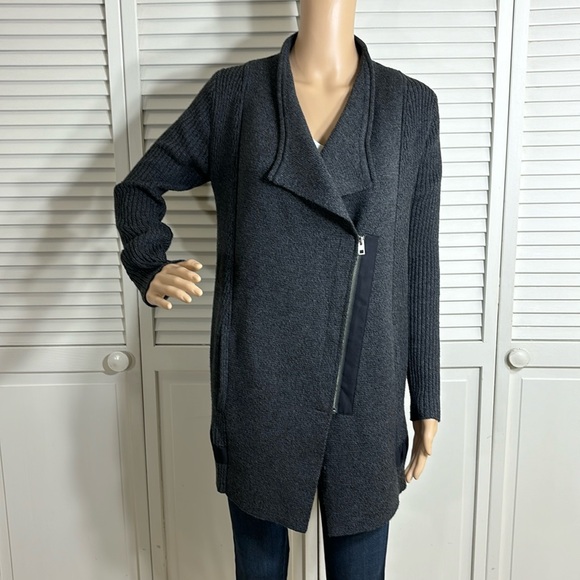 Athleta Style #352993 Sentinel Sweater Moto Wrap Jacket Small - Picture 4 of 13